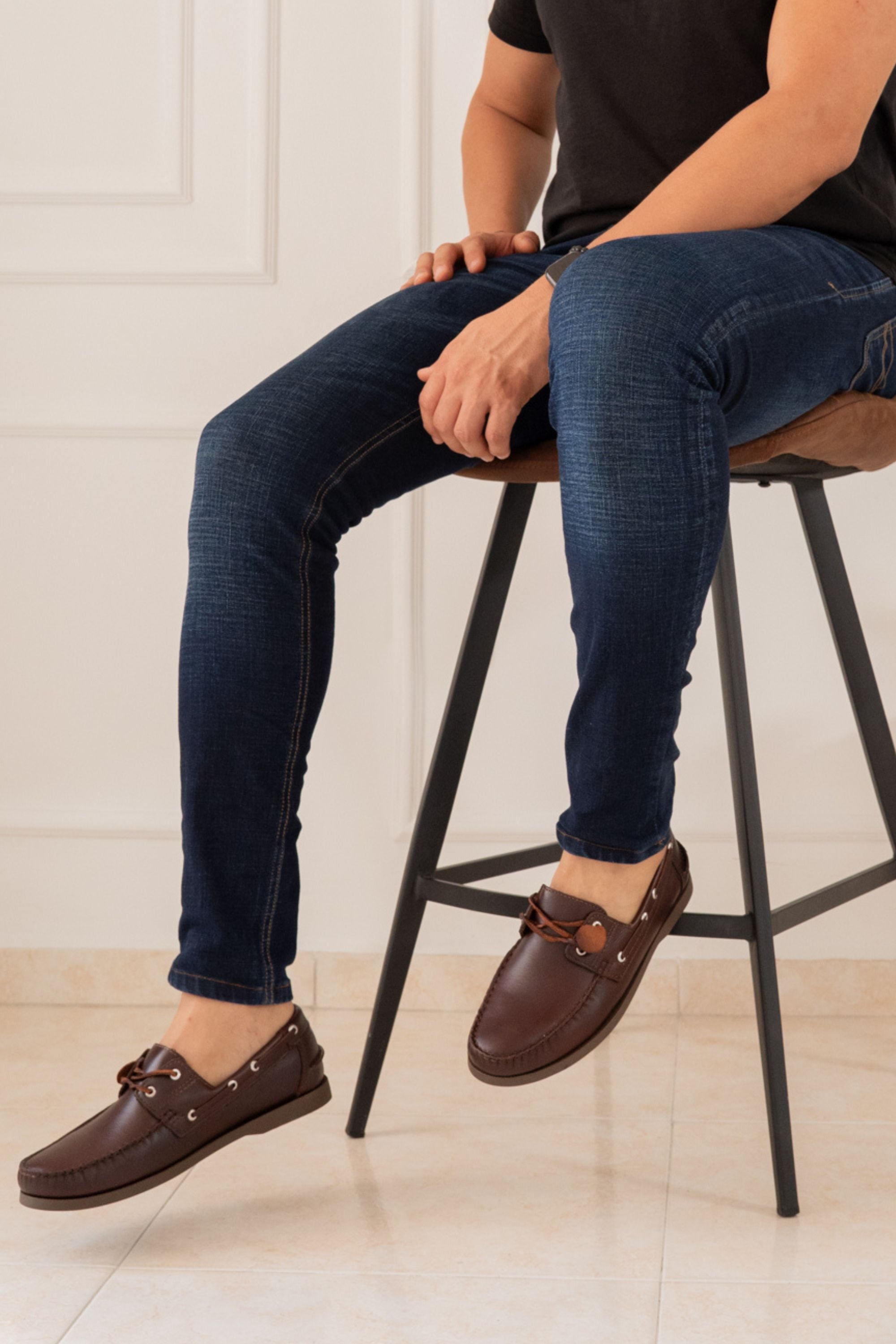MEN’S APACHE SHOES IN BROWN LEATHER | REF: 731