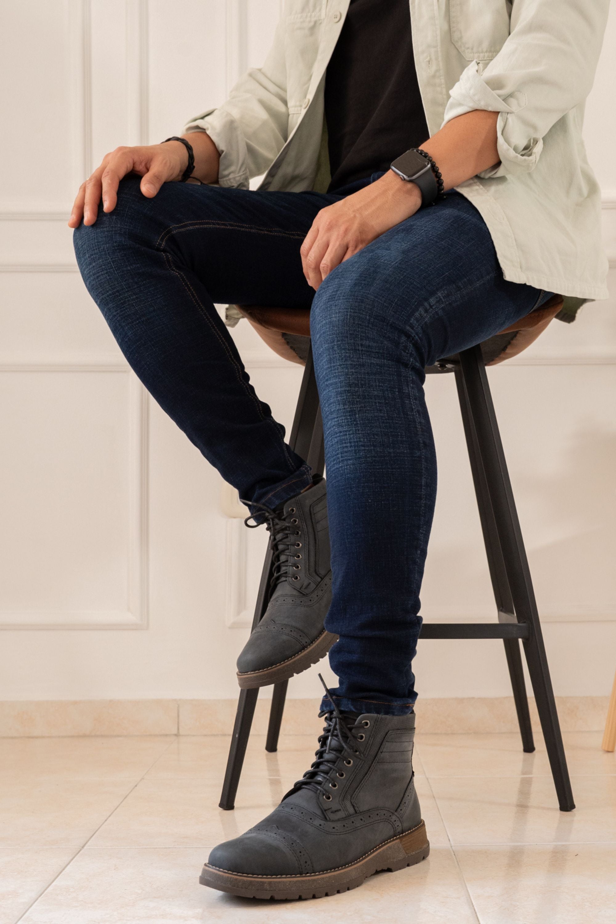 BOTAS DREAMS PARA HOMBRE EN CUERO GRIS REF: TUNJA