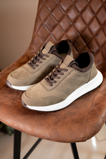 TENIS EN CUERO IMBLU PARA HOMBRE REF: FERRARA 3216