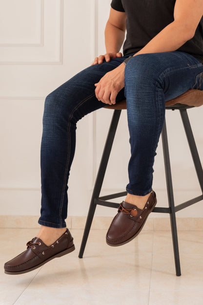 MEN’S APACHE SHOES IN BROWN LEATHER | REF: 731