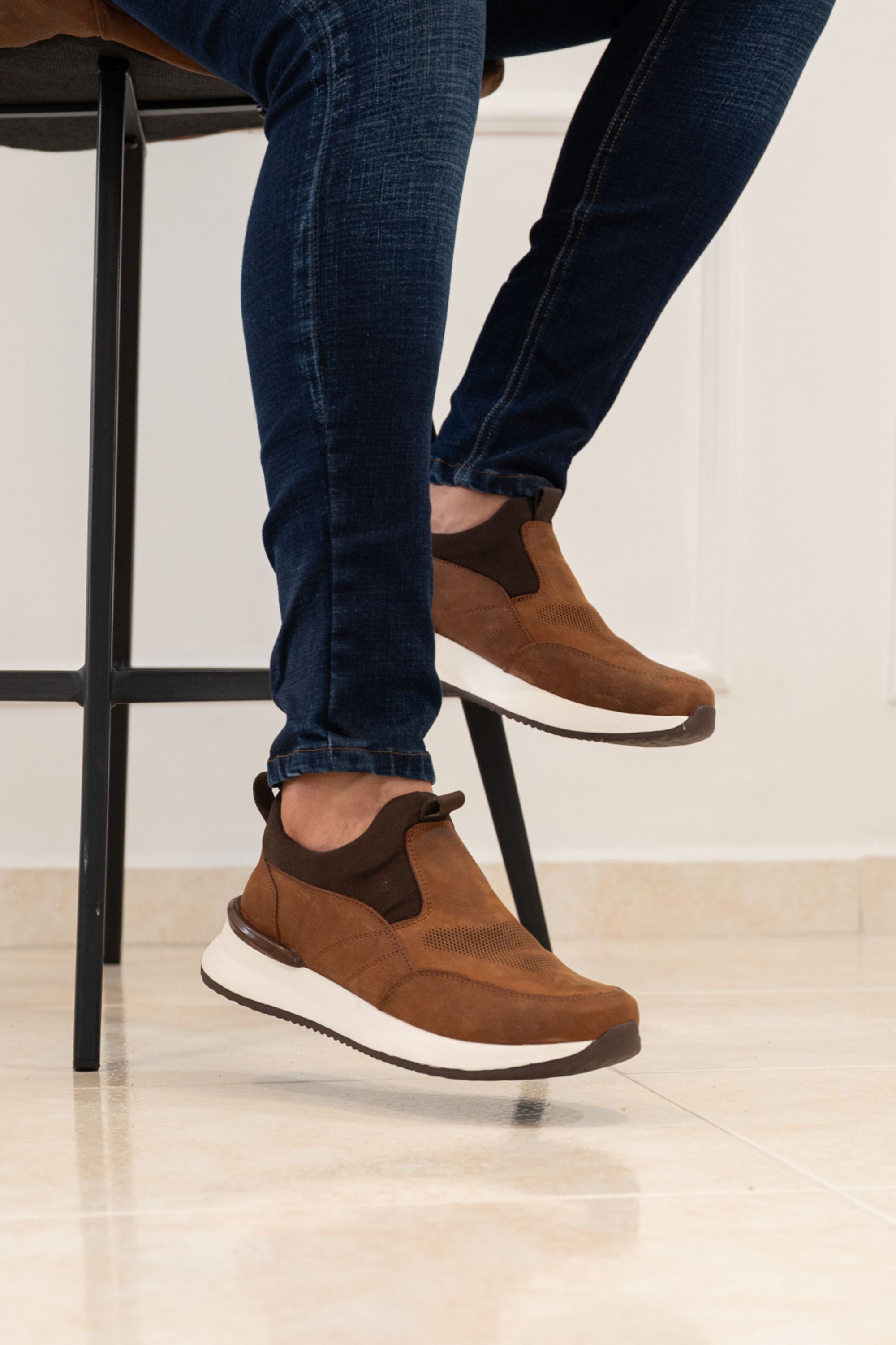 TENIS EN CUERO SANGRIA PARA HOMBRE | REF: PERUGIA 3201