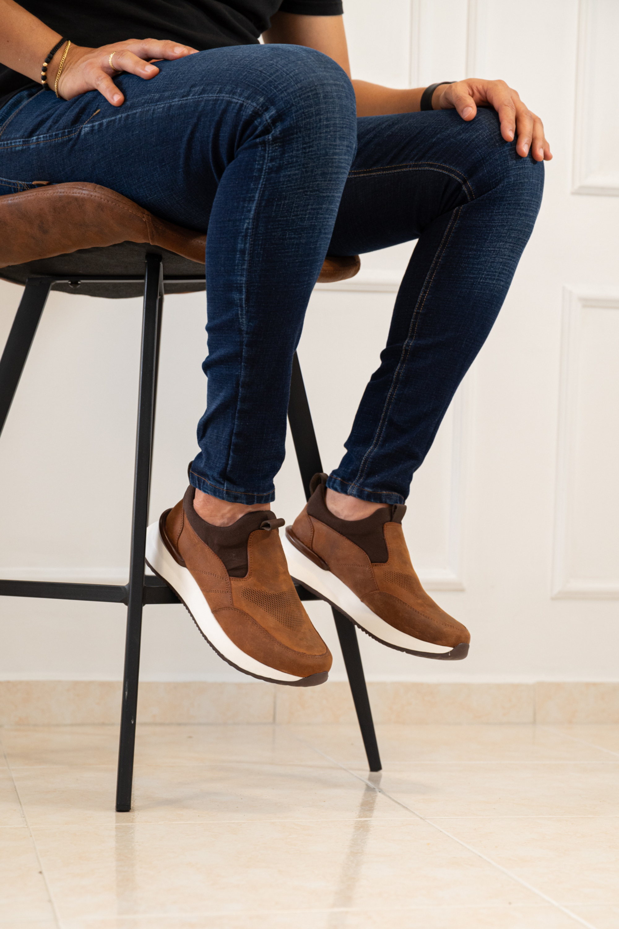 TENIS EN CUERO SANGRIA PARA HOMBRE | REF: PERUGIA 3201