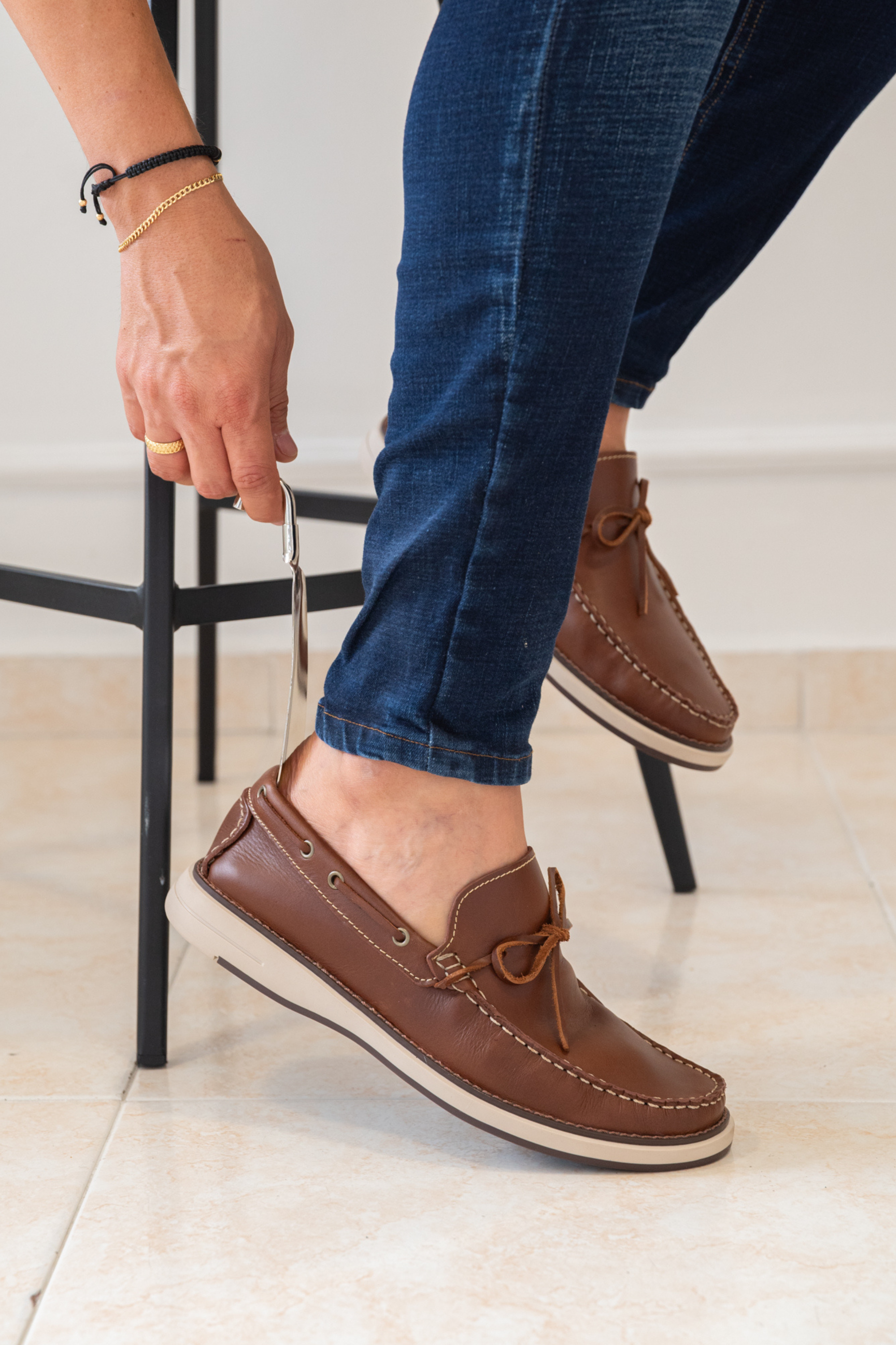 MEN’S LOAFERS IN COGNAC LEATHER | REF: 446 NOVARA