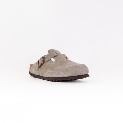 Birkenstock Boston Soft Footbed (Unisex) - Taupe Suede